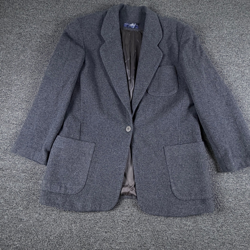 Abercrombie & Fitch Blazer Mens M Style 2070 Charcoal Wool Cashmere EUC